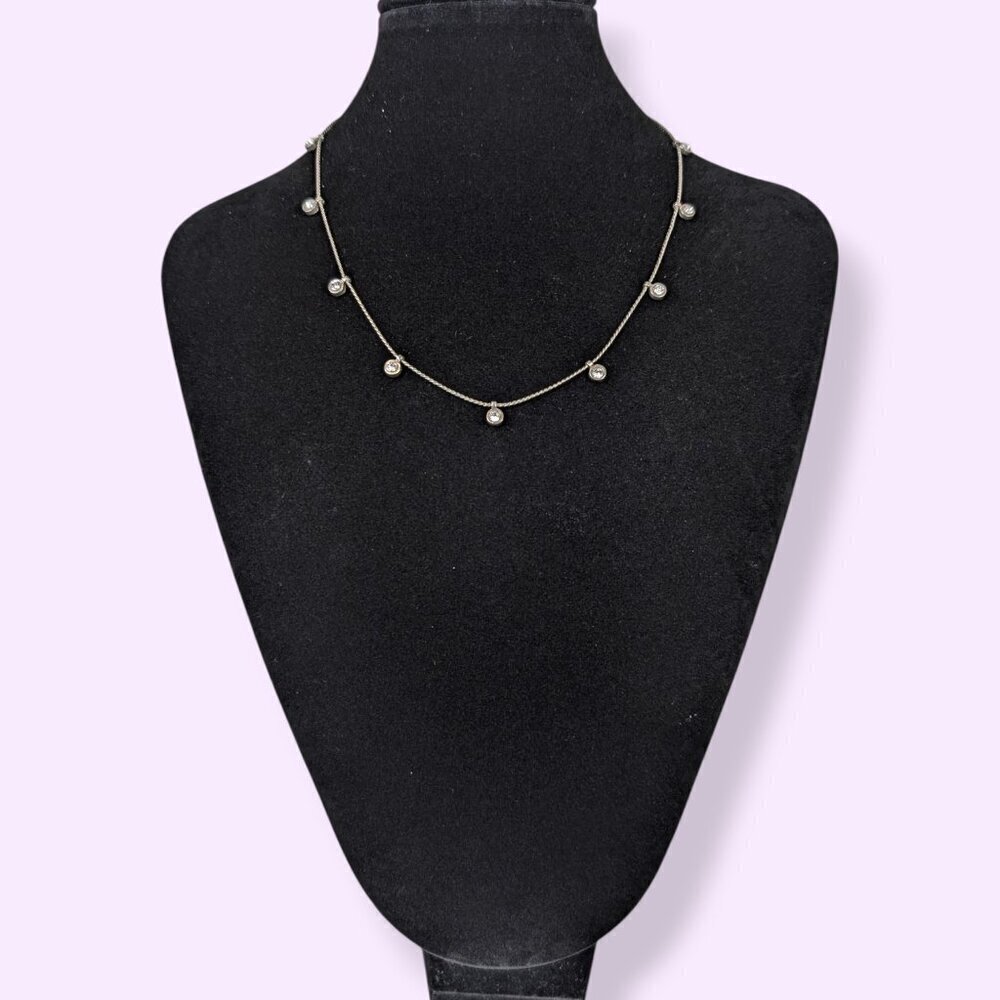 NY&Co Dangling Rhinestone Necklace - Picture 2 of 6